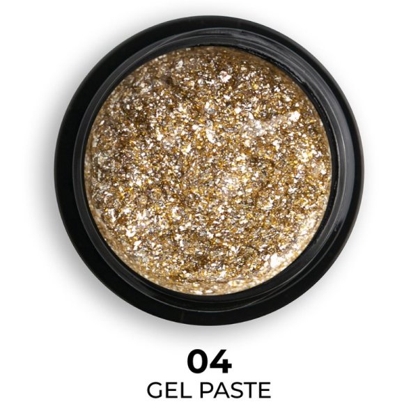 Гель-паста Mett Expert №004 Золото з вкрапленням срібних блискіток 5 г