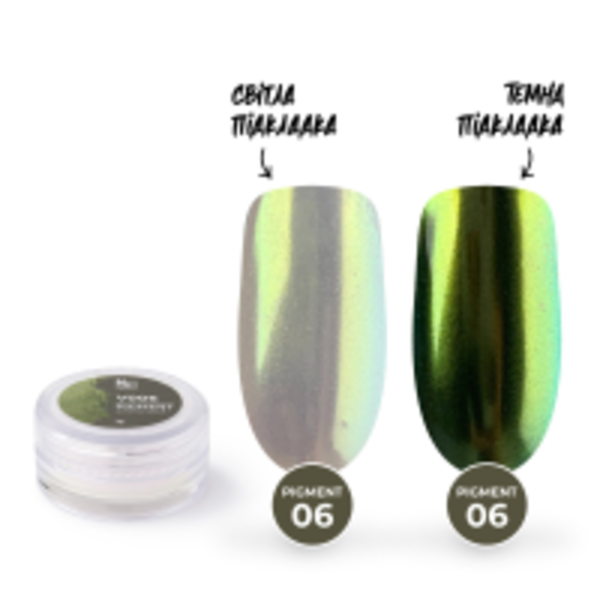 Дзеркальна пудра Mett Expert Хамелеон №006 Оливковий 1 г