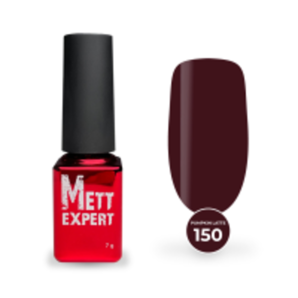 Гель-лак Mett Expert Pumpkin latte collection №150 Бордово-коричневий 7 г