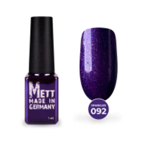 Гель-лак Mett Expert Sparkles collection №092 Аметистовий з шиммером 7 г