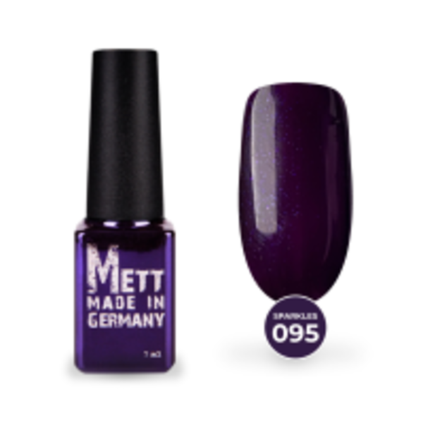Гель-лак Mett Expert Sparkles collection №095 Сливовий з синім шиммером 7 г