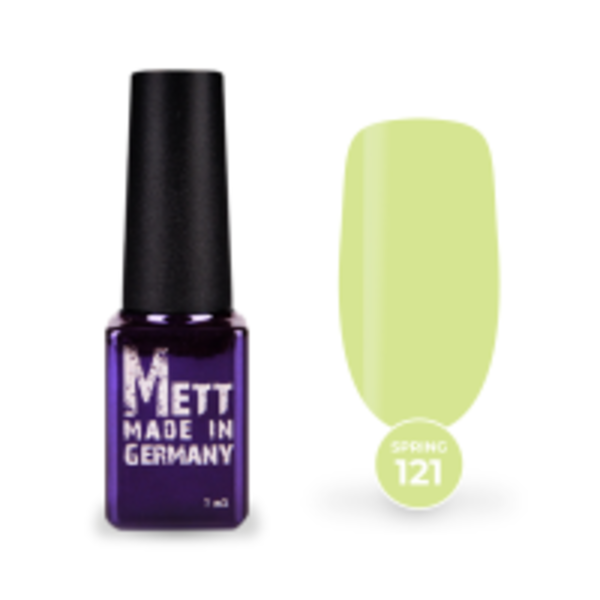 Гель-лак Mett Expert Spring colors №121 Сонячний лайм 7 г