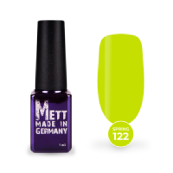 Гель-лак Mett Expert Spring colors №122 Жовтий шартрез 7 г