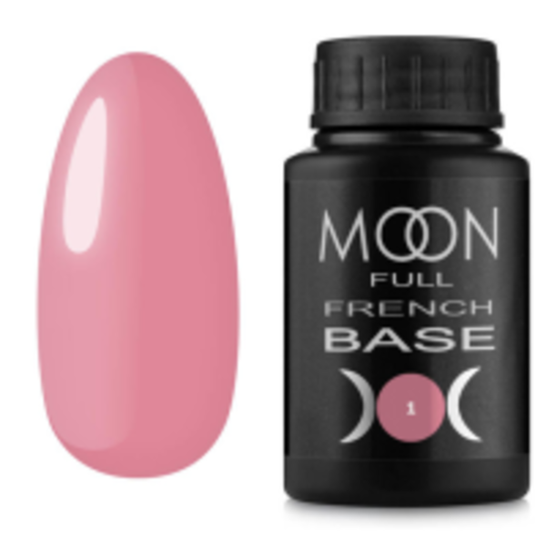Moon Full Base French №01 - база для гель лаку, 30 мл. (світло-рожевий)