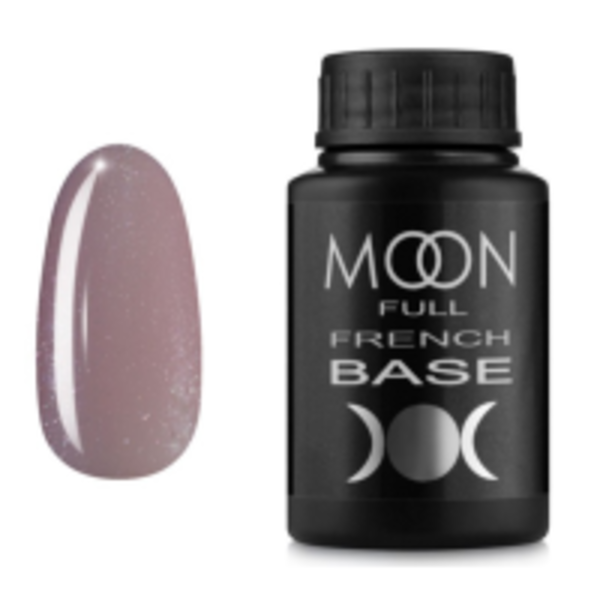 Moon Full Base French №18 - база для гель лака, 30 мл. (темно-бежевый с шиммером)