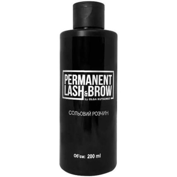 Розчин сольовий (знежирювач) Permanent lash&brow, 200 мл.