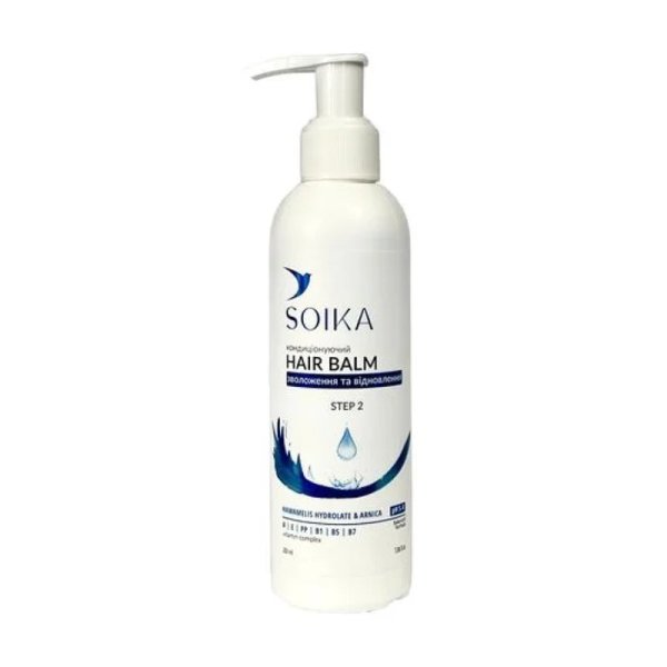 Кондиционирующий бальзам для волос SOIKA “Увлажнение и восстановление“, 200 мл