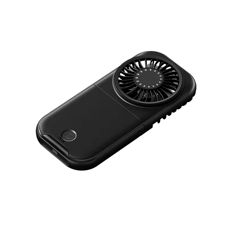 ELEPHANTBOAT USB Handheld Fan 3 in 1 Desk and Neck Fan with Detachable Strap 5000mAh Portable USB Handheld Fan 3 in 1 Desk and Neck Fan with Strap 5000mAh USB Fan (Black)