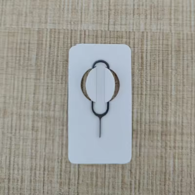High Quality Cardboard Packaging Stainless Steel Sim Card Thimble for Mobile Phone Gift Accessories