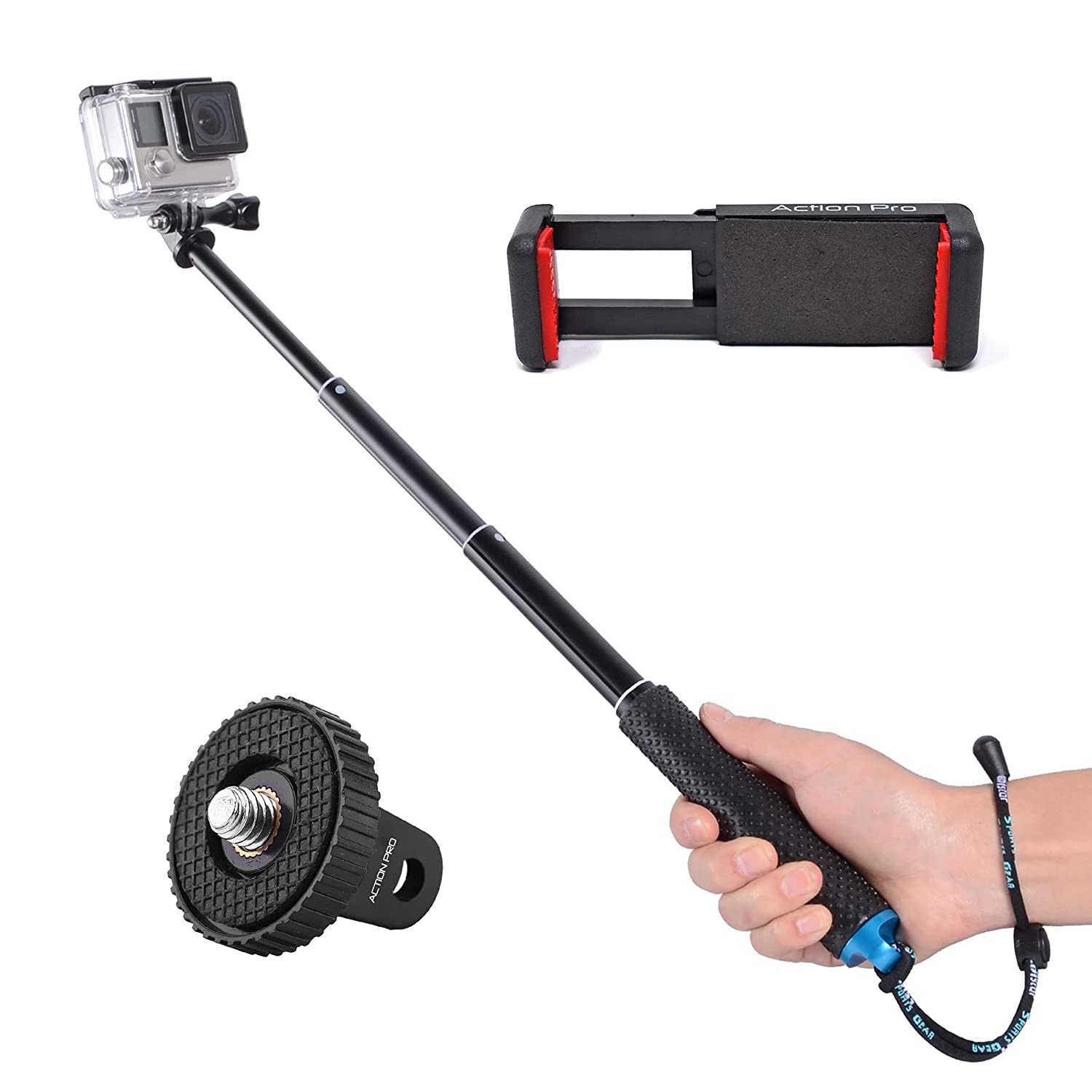 Flexible Telesocopic Hot Selling Good Quality FRP GRP Carbon Fiberglass Phone Selfie Stick