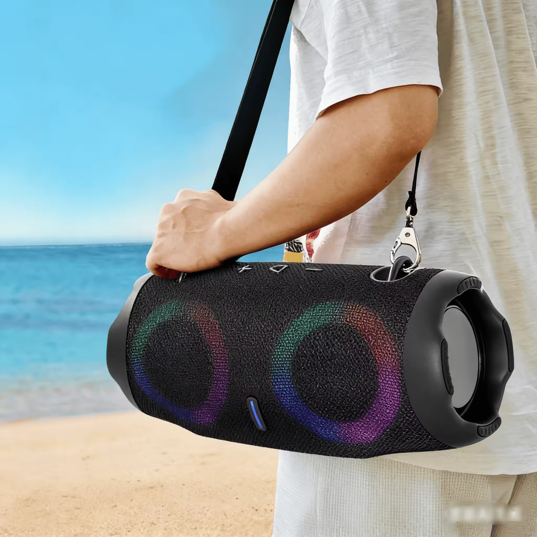 XTREEM4 SMALL RGB Speaker Waterproof Speaker Outdoor Portable Mini Speaker for Party Portable Subwoofer with Battery