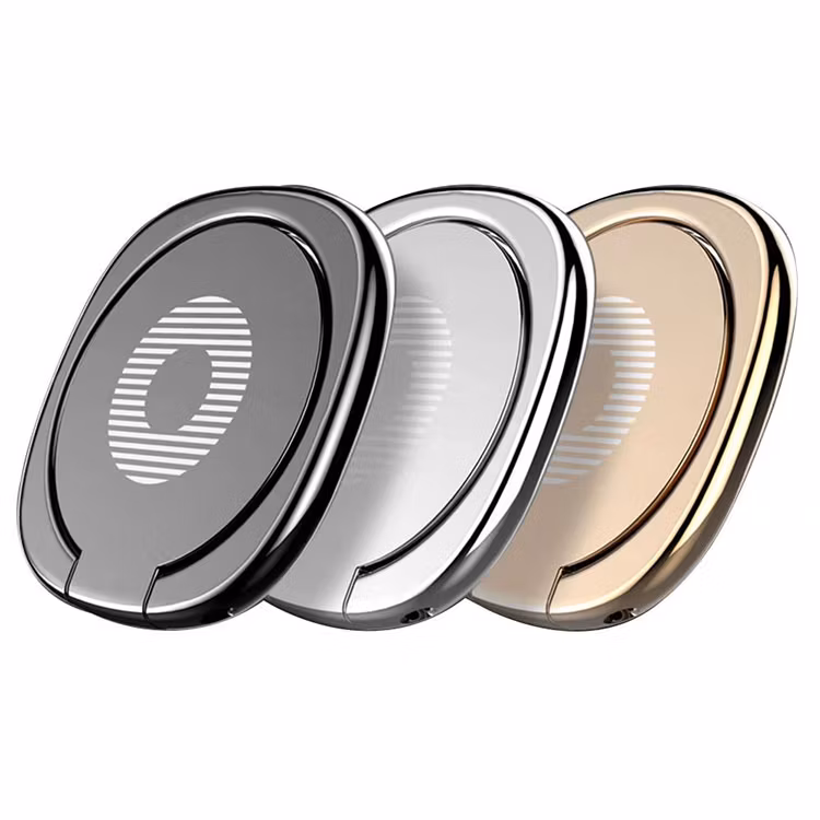 Metal Cell Phone Ring Finger Lazy Bracket Phone Holder 360 Rotation Degree Finger Phone Holder for iphone
