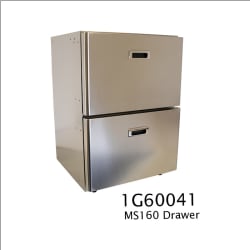 MS160 Frigoboat 160 Litre SS 2 Drawer Fridge cabinet - 24v