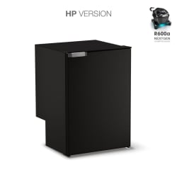 115 Litre Front opening fridge - with ice box, Black door, 12/24Volt Nano Compressor