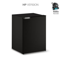 130 Litre Front opening fridge - with ice box, Black door, 12/24Volt Remote NextGen Compressor Manual Thermostat