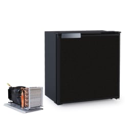 25 Litre Front opening fridge - no ice box, Black door, 12/24Volt with Remote Compressor
