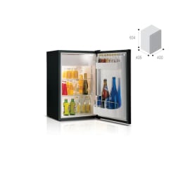 50 LITRE FRIDGE 240/50 LED LIGHT BLACK(1901)