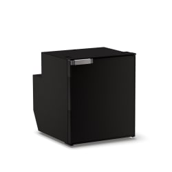 62 Litre Front opening fridge - with ice box, Black door, 12/24Volt