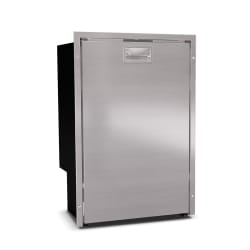85 Litre Front opening fridge - with ice box, Brushed stainless steel door and fitting frame, 12/24Volt