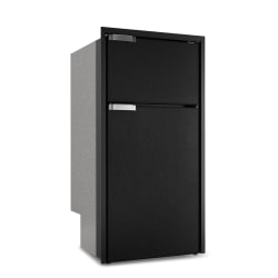 150 Litre Front opening fridge / freezer , Black door, 12/24Volt