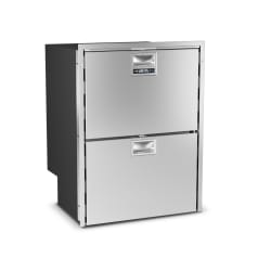 150 Litre Drawer fridge/freezer, Brushed stainless steel door and fitting frame, 12/24Volt