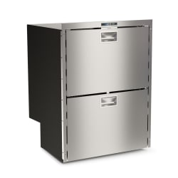 DW180 144 Litre Drawer freezer / fridge , Brushed stainless steel door and fitting frame, 12/24Volt