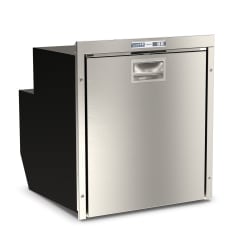 62 LITRE STAINLESS STEEL DRAWER DRINKS FRIDGE S/S 12/24V