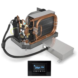 16000 Btu/h compact unit AC R410A 230V/1ph/50Hz  complete with Control Panel