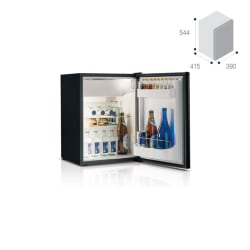 39 LITRE MINIBAR FRIDGE 220v 50/60hZ BLACK(1901) Check UK plug