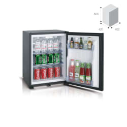 30L MINIBAR BLACK PANEL DOOR AND LIGHT(1901)