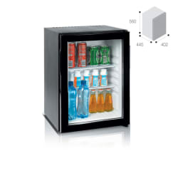40L MINIBAR GLASS DOOR AND LIGHT