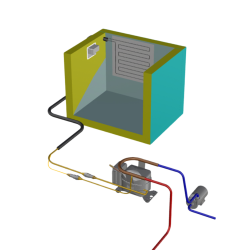 Pump Water Cooled Frigomatic Milano Fridge And Freezer Kits From 20 Lites To 380 Litres