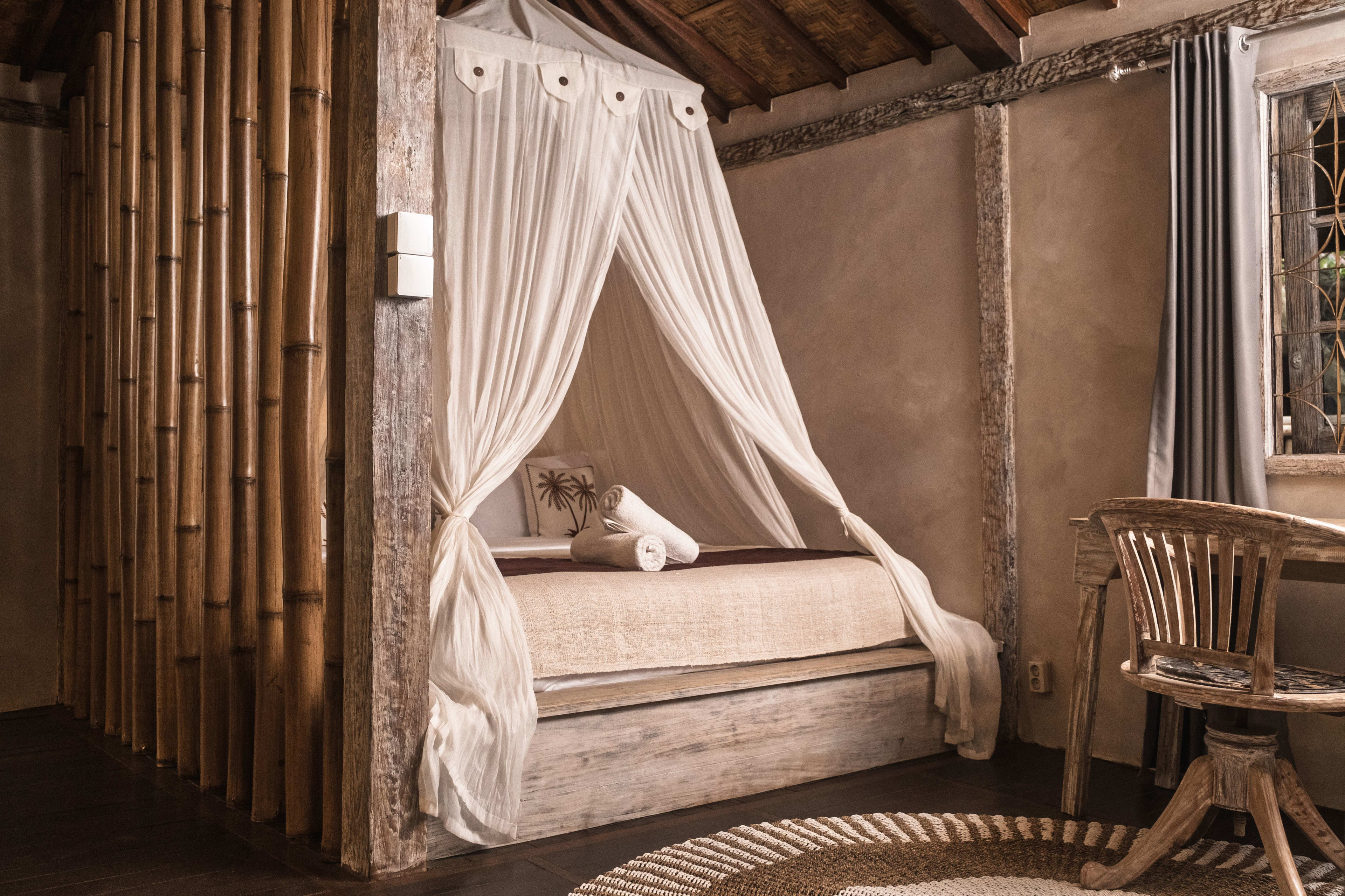 Bedroom at the family bungalow