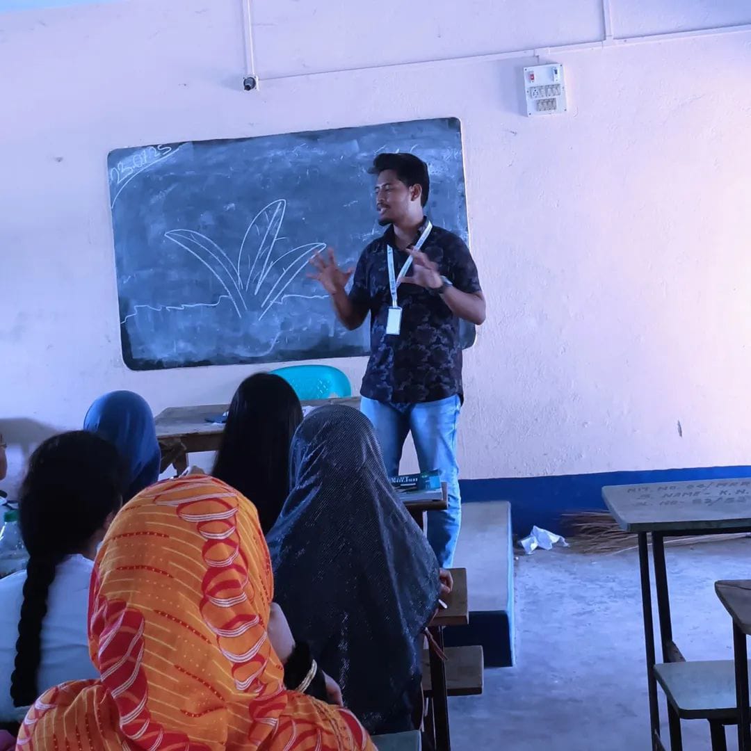 Base Foundation's Visit to Kalahapur H.M.K.H School