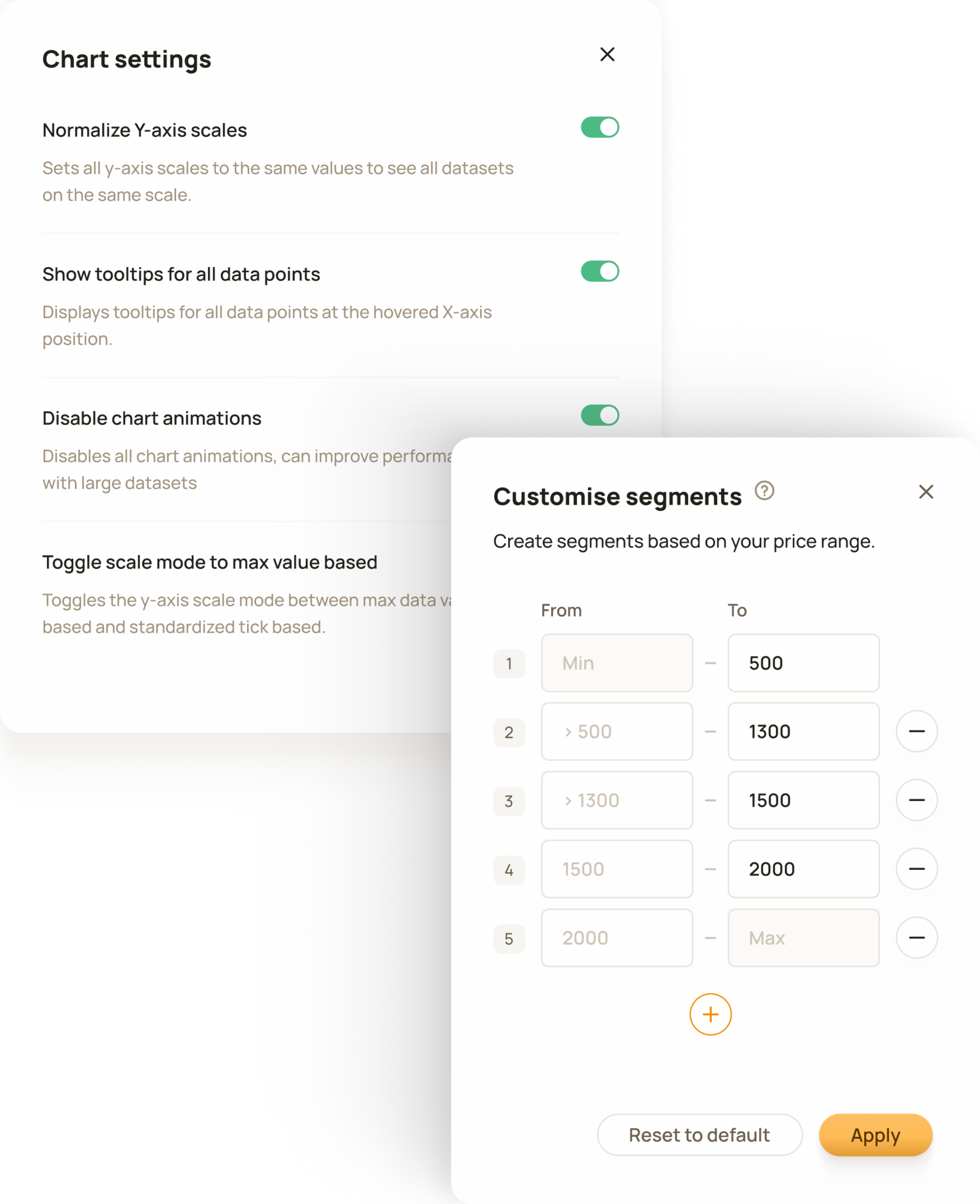Settings examples