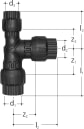 T-haara supistus JRG Sanipex D20xD16xD16 PN10 