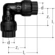 Kulmaliitin 90° JRG Sanipex D20 PN10 