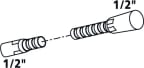 Liitosletku KWC Gastro 1/2"x1/2" joustava L1075 