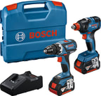 Akkukonepaketti Bosch 18V GDX/GSR 2x5 Ah L-Case 