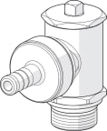 Mittaus- ja tyhjennysyhde Oras G3/8", punainen 436002 