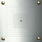 Yläsuihku kattoasennus Hansgrohe Axor Starck 720x720 mm mattavalkoinen valolla DN 20 10627800 