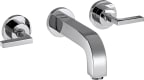 Pesuallashana piiloasennus Hansgrohe Axor Citterio 3-osainen, 162 mm, kromi 39315000 