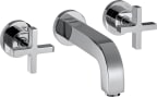 Pesuallashana piiloasennus Hansgrohe Axor Citterio 3-osainen, ristikahva 162 mm, kromi 39313000 