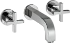 Pesuallashana piiloasennus Hansgrohe Axor Citterio 3-osainen, ristikahva 222 mm, kromi 39143000 