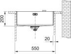 Huullosallas Franke Box Bxx slimtop 210-50 TL, 127.0436.936 