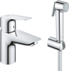 Pesuallashana Grohe Start Edge bidé, S-koko, joustoletkut, kromi 