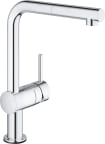 Keittiöhana Grohe Minta Touch 6V L juoksuputki, joustoletkut, kromi 