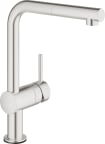 Keittiöhana Grohe Minta Touch 6V L juoksuputki, joustoletkut, Supersteel 