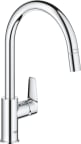 Keittiöhana Grohe Bauedge 3/8" joustoletkut, kromi 