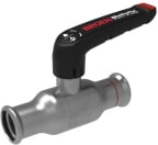 Puristus palloventtiili ZN Broen Full Flow 28x28 mm, DN25, matala 
